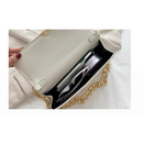 Bolsa baguette celebridade bordada linha axila bolsa de ombro único corrente de verão pequena bolsa quadrada 7725