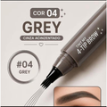 Caneta de Sobrancelha Fio a Fio 4 Pontas - Microblading À Prova D'Água