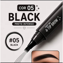 Caneta de Sobrancelha Fio a Fio 4 Pontas - Microblading À Prova D'Água