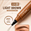 Caneta de Sobrancelha Fio a Fio 4 Pontas - Microblading À Prova D'Água