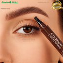 Caneta de Sobrancelha Fio a Fio 4 Pontas Microblading À Prova D'Água Preenche Falhas Natural